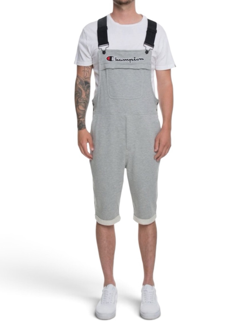 Champion French Terry Size XSmall Overall Shorts in Heather Grey